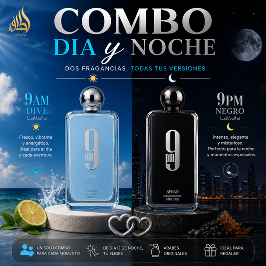 Afnan Combo Dia y Noche Para Hombre